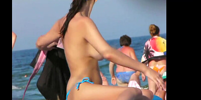 Killer Super Hot Braless Honeys on Naturist Beach