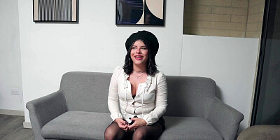 Casting couch audition with thick Latina