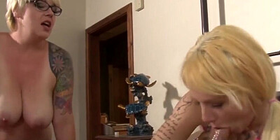 Mom Tests Cock out for Teen Daughter