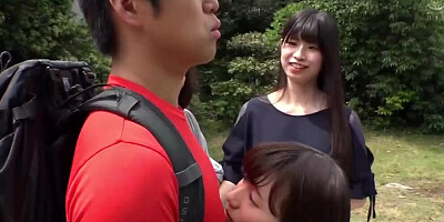 Naughty Japanese babes are having some fun in a hot orgy