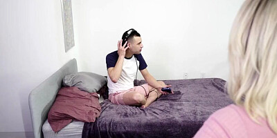 Busty Cougar Takes Hard Cock Sideways