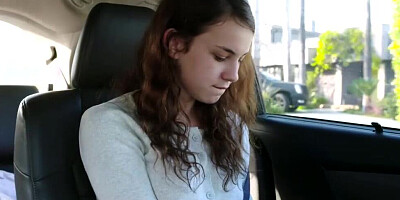 Randy dad asked his cute curly-haired stepdaughter for a cock sucking treatment