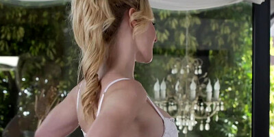 Blonde Babe Helena Valentine gets BBC up Ass!