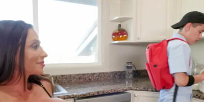 MILF Ariella Ferrera is obsessed with Juan because of his massive cock