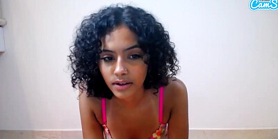 Camsoda - Cute Ebony Teen Gets Naughty On Cam