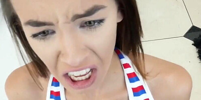 Charity Crawford is quite charitable towards her stepbrother's cock
