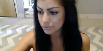 Curvaceous webcam model adores teasing her fans by flashing big boobs and booty