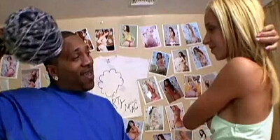 Blonde hussy is eager to try lesbian intercourse with a thick black johnson