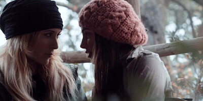 Two hot lady friends are overwhelmed with lust and crave lesbian lovemaking