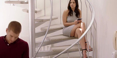 Step sister teaches her brother how to fuck