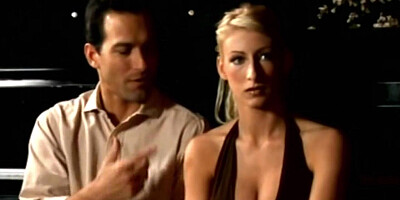 Blonde and brunette mom are sharing a guy in this hot threesome