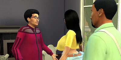 Nerdy guy fucks some busty MILFs in this 3D sex cartoon