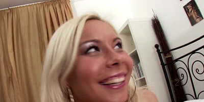 Cock hungry blonde babe is getting ass-fucked in the hotel