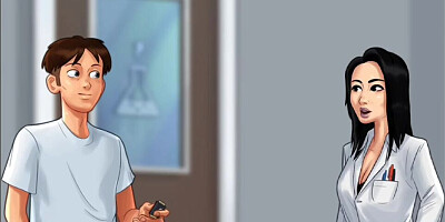 Summertime Saga - Thirsty Dude Drinks Milk From MILF Leaking Breasts - Part 54