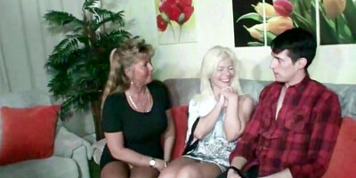 SCOUT69 - German STEP MOM and AUNT Fuck Son Togehter at Family Time
