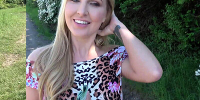 Euro blonde was in the mood for doing anything sexually related in public for money