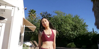 EXOTIC4k Sweet Asian Pussy Massage POUNDED