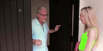 Family Strokes - Teeny Tiny Teen Enjoys The taste Of Her Stepgrandpas Boner In Her Innocent Mouth