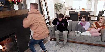 Sis Swap - Horny Friends Decide To Swap Their Cute Stepsisters And Bang Them To Warm Up In The Cold