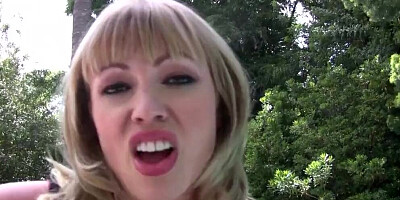 Blonde Adrianna Nicole has interracial anal sex