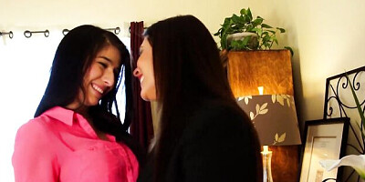Lesbian Older Younger featuring Raylene and Megan Salinas's pornstar sex