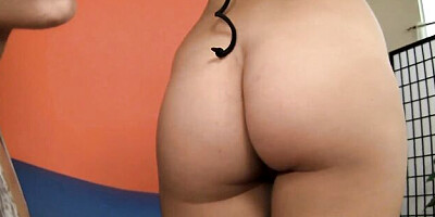 Horny Ash Hollywood and Riley Jensen's piercings trailer
