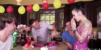 Watch dazzling Angelina Valentine's trailer