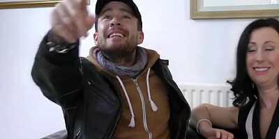 Euro mature in lingerie gets cum on ass after sex