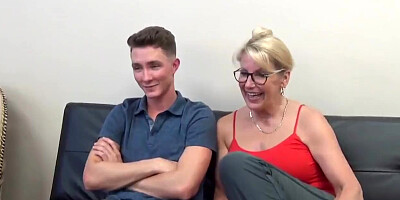 Divorced and Lonely Mature MILF Seduces and Fucks Teen Boy