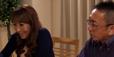 Japanese mom shakes her big natural tits while taking a deep pounding