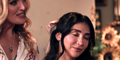 Pure Taboo MILF Charlie Forde fulfills husband's stepdad and stepdaughter fantasy with Jane Wilde