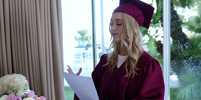 Braced Valedictorian Stepsis gets Cum as Lubricant