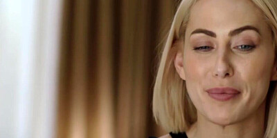 Two blonde babes are having a secret lesbian affair in a hotel room