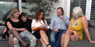 3 Grannies casting father & son