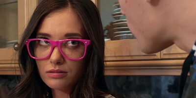 Brazzers - Nerdy step sister Gia Paige gets fucked in front of her friends