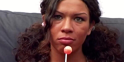 A sexy German babe Lydia Mary dildoing her shaved twat