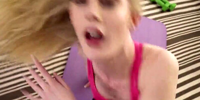 Oh my god did you just put your dick in me? yoga step sister creampie