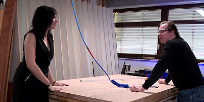 Busty secretary Sina Velvet sucks a hard dick and rides it