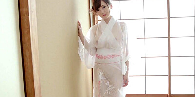 Lovely Japanese babe is getting her cunt nailed with a hard piston