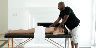 Cute white gal loves having fun with black fellows and their BBC