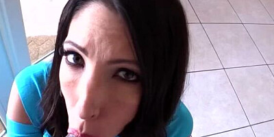 Brunette cooze is always in the mood for sucking and banging a BBC