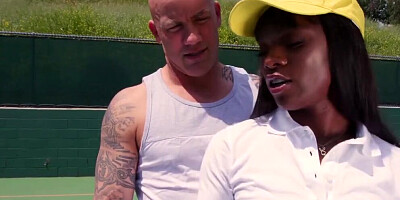 Tennis Babe Ana Foxxx Takes Anal Lessons from Coach