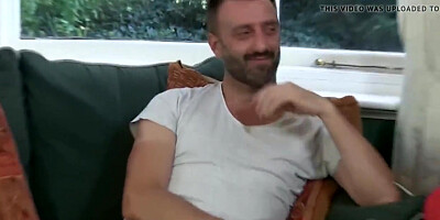 GILF in leather corset takes on two massive cocks