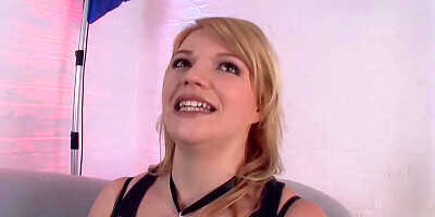 Chubby German babe plays with hard pecker in this hot video