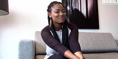 Curvy Ebony babe with dreadlocks gets nailed hard on the audition