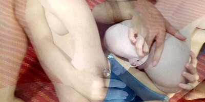 Babe tests out sexy doll with her boyfriend