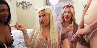 Busty MILF Bridgette B bounces tits while riding Ricky Parker