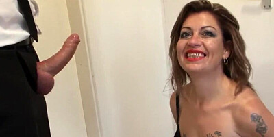 Mature brit throat fucked