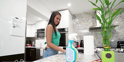 BANGBROS - Blasian Filipina Maid Berlyn Toy Sucks Cock like A Dream