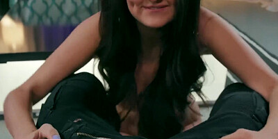 Eliza Ibarra performs pole dancing before getting intimate with her partner